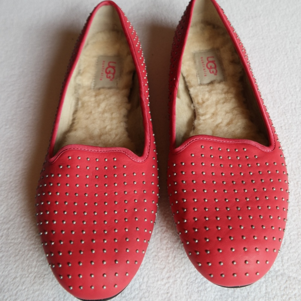 Ugg Shearling Lined Studded Loafers